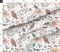 Woodland Birds Forest Nursery And Branches Pink Flowers Pastel Eggs Custom Printed Fabric by Spoonflower Various Fabrics by the Yard or Fat Quarter
